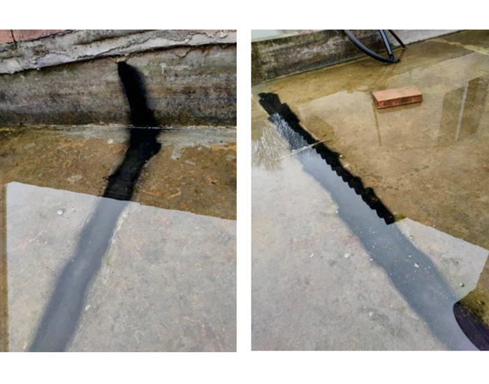 常見蓄水的樓頂，用三元乙丙橡膠防水涂料，完美修復(fù)